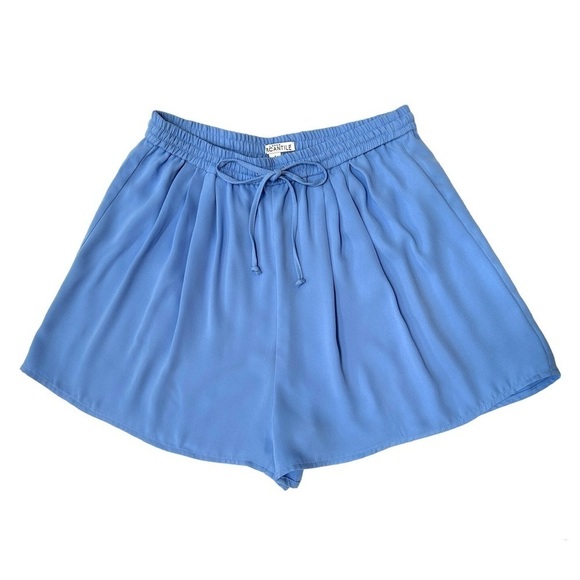 J. Crew Mercantile Shorts Easy Pull On Drawstring High-Rise Blue, Size Small - Picture 1 of 6